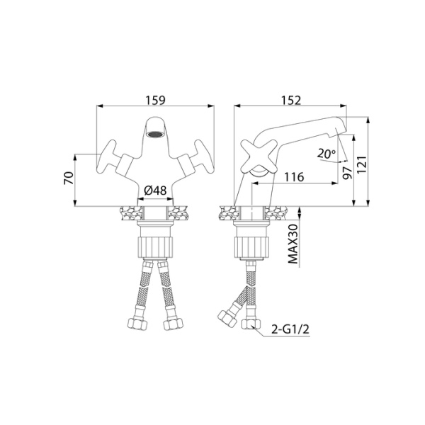 Смеситель для умывальника IDDIS Acros (ACRSB00i01)